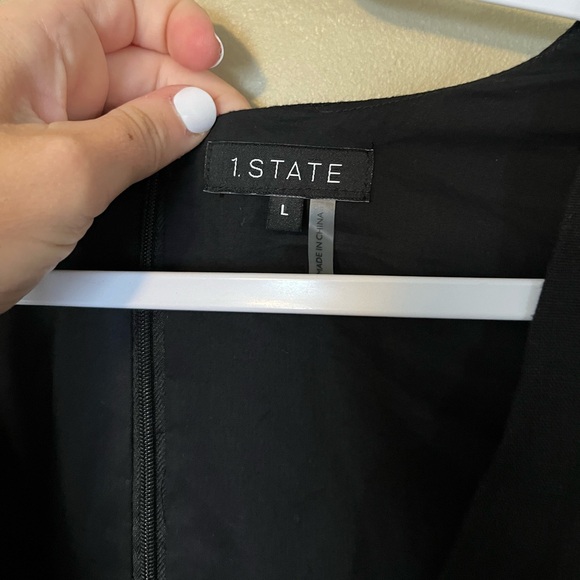 1. STATE Cut Out Linen Blend Romper NEW - Picture 6 of 10